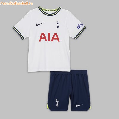 2022-23 Tottenham Hotspur Kids Home Soccer Kits Shirt With Shorts
