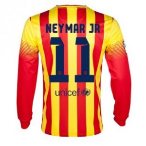 13-14 Barcelona #11 Neymar JR Away Long Sleeve Soccer Jersey Shirt 13-14 Barcelona #11 Neymar JR Away Long Sleeve Soccer Jersey Shirt
