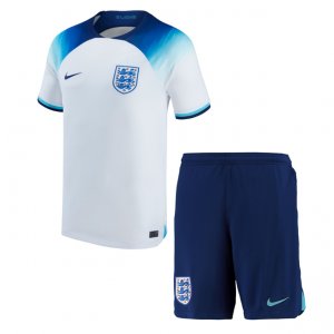 Kids England 2022 World Cup Home Soccer Kits Shirt With Shorts