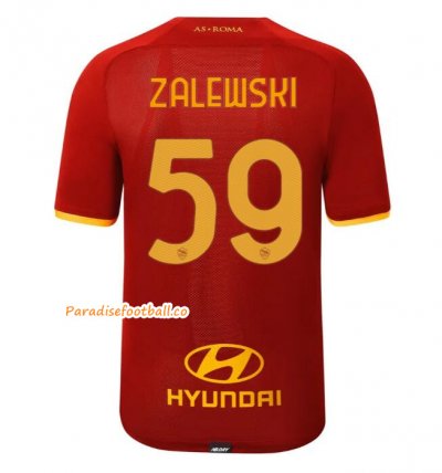 2021-22 AS Roma Home Soccer Jersey Shirt with ZALEWSKI 59 printing