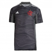 2021-22 Flamengo Goalkeeper Grey Soccer Jersey Shirt