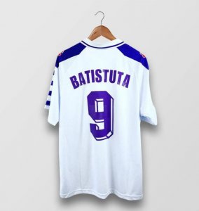 1998-99 Fiorentina Retro Away Soccer Jersey Shirt Batistuta #9