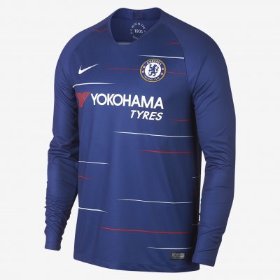 2018-19 Chelsea Home LS Soccer Jersey Shirt