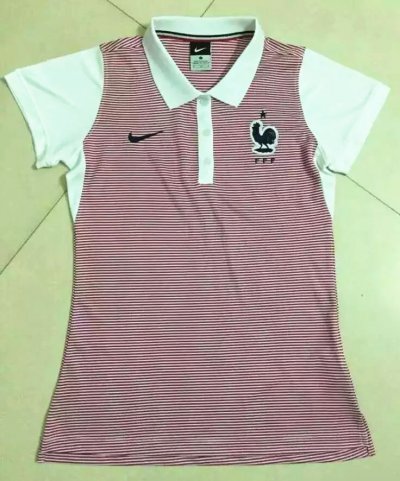 2016 Euro Cup France Red Women's Polo Shirt