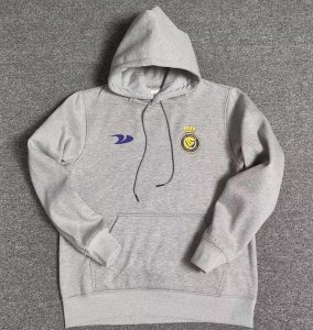 2022-23 Al-Nassr FC Grey Hoodie Sweatshirt With Ronaldo #7