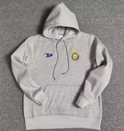 2022-23 Al-Nassr FC Grey Hoodie Sweatshirt With Ronaldo #7