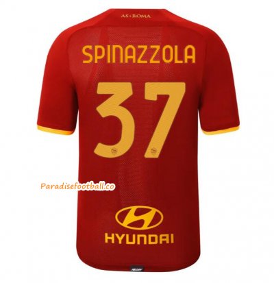 2021-22 AS Roma Home Soccer Jersey Shirt with SPINAZZOLA 37 printing