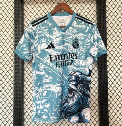 2025-26 Real Madrid Blue Special Soccer Jersey Shirt