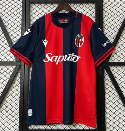 2024-25 Bologna Home Soccer Jersey Shirt