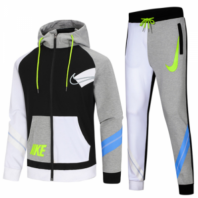 2019 NK Hoodie Training Suits Training Jacket Black and Grey