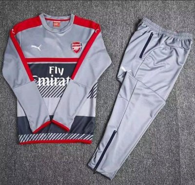 2016-17 Arsenal Gray Training Sweat Kits