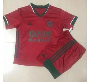 2020-21 Wolverhampton Wanderers Kids Third Away Soccer Kits Shirt With Shorts