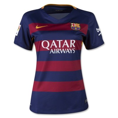 2015-16 Barcelona Home Soccer Jersey Women
