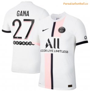 2021-22 Maillot PSG Extérieur Away Soccer Jersey Shirt with Gana 27 printing