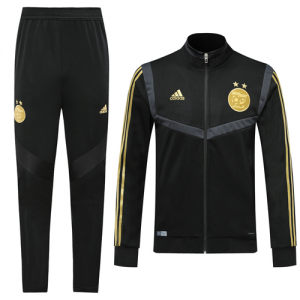 2019 Algeria Black High Neck Collar Training Kit(Jacket+Trousers)