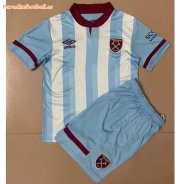 2021-22 West Ham United Kids Away Soccer Kits Shirt With Shorts