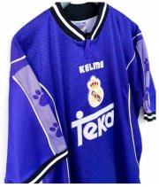 1997-98 Real Madrid Retro Blue Away Soccer Jersey Shirt