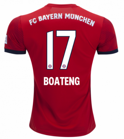 2018-19 Bayern Munich Home Soccer Jersey Shirt Jerome Boateng #17