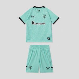 2025-26 Athletic Bilbao Kids Third Soccer Kits Shirt With Shorts