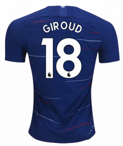 2018-19 Chelsea Home Soccer Jersey Shirt Olivier Giroud #18