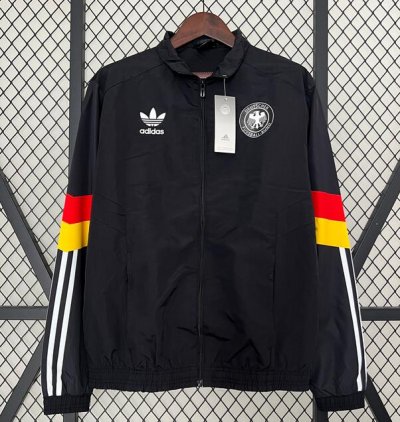 2024 Euro Cup Germany Black Windbreaker Jacket