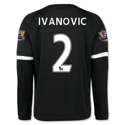 2015-16 Chelsea IVANOVIC #2 LS Third Soccer Jersey