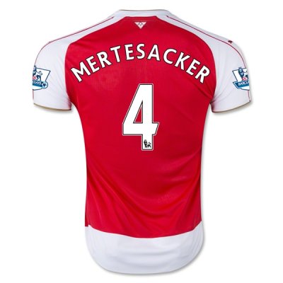2015-16 Arsenal MERTESACKER 4 Home Soccer Jersey