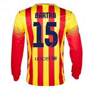 13-14 Barcelona #15 Bartra Away Long Sleeve Soccer Jersey Shirt 13-14 Barcelona #15 Bartra Away Long Sleeve Soccer Jersey Shirt