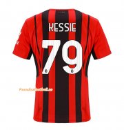 2021-22 AC Milan Home Soccer Jersey Shirt with KESSIE 79 printing
