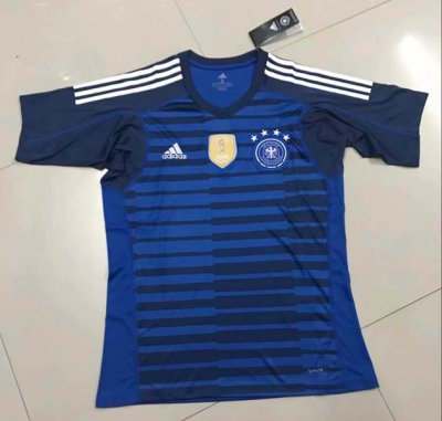 2018 World Cup Germany Blue Goalkeeper Soccer Jersey
