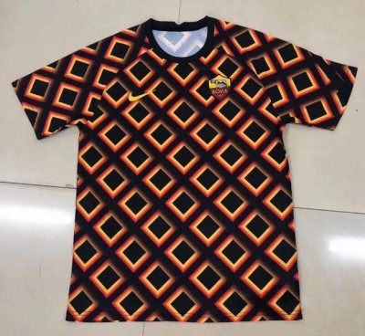 2020-21 Roma Black Yellow Training Shirt