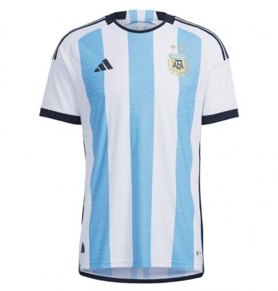 2022 World Cup Argentina Home Soccer Jersey Shirt Player Version