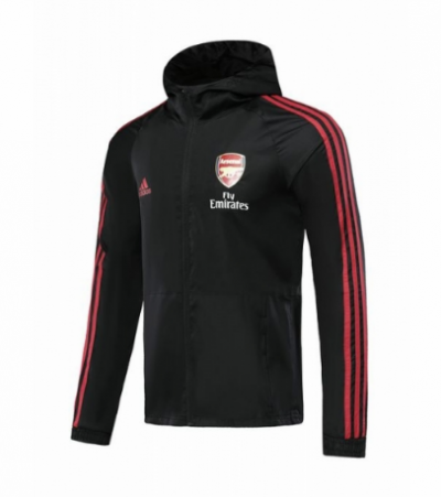 2019-20 Arsenal Black Windbreaker Jacket