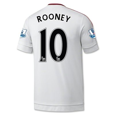 2015-16 Manchester United ROONEY #10 Away Soccer Jersey