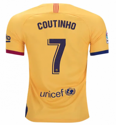 2019-20 Barcelona Away Soccer Jersey Shirt Philippe Coutinho #7