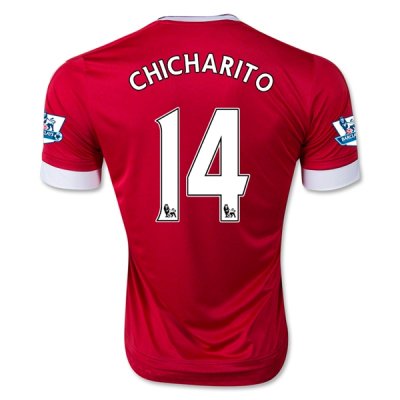 2015-16 Manchester United CHICHARITO 14 Home Soccer Jersey