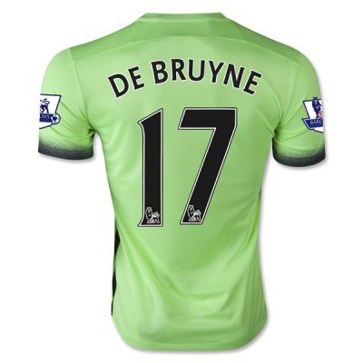 2015-16 Manchester City DE BRUYNE #17 Third Soccer Jersey