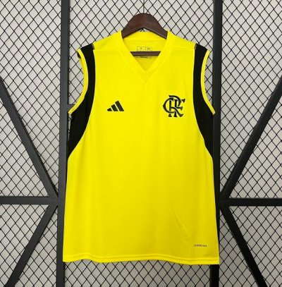 2024-25 Flamengo Yellow Training Vest Shirt