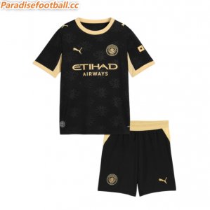 2026-27 Manchester City Away Kids Soccer Kits Shirt With Shorts