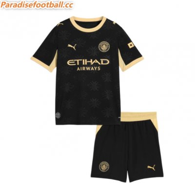 2026-27 Manchester City Away Kids Soccer Kits Shirt With Shorts