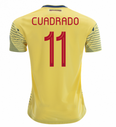 Juan Cuadrado #11 2019 Copa America Colombia Home Soccer Jersey Shirt