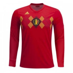 2018 World Cup Belgium Home LS Soccer Jersey