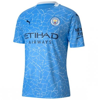 2020-21 Manchester City Home Soccer Jersey Shirt