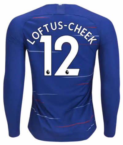2018-19 Chelsea LS Home Soccer Jersey Shirt Loftus-Cheek #12