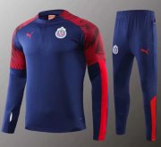Kids 2020-21 Chivas Navy Sweatshirt and Pants Training Suits