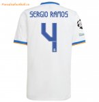 2021-22 Real Madrid Home Soccer Jersey Shirt with SERGIO RAMOS 4 printing