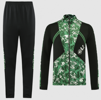 2021-22 Manchester City Green Black Training Kits Jacket with Pants