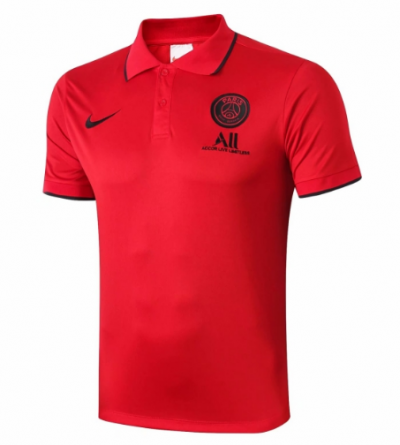 2019-20 PSG Red Polo Shirt
