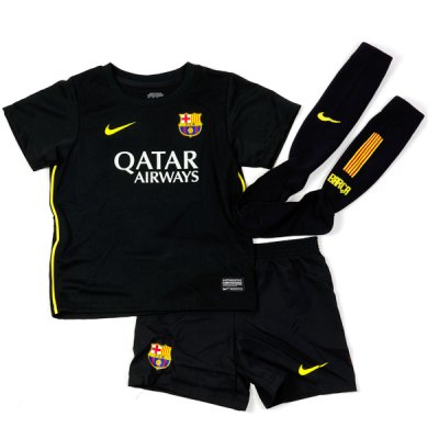 Kids 13-14 Barcelona 3rd Jersey shirt Whole Kit(Shorts+Shirt)