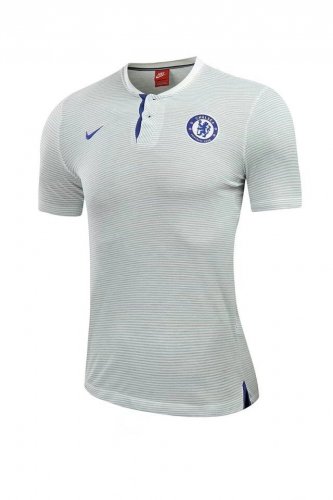 2017-18 Chelsea White Polo Shirt